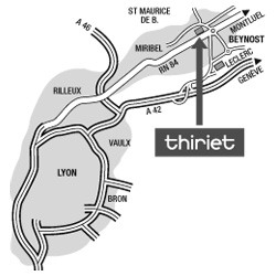 Plan Magasins Thiriet BEYNOST