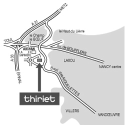 Plan Magasins Thiriet LAXOU