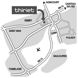 Plan Magasins Thiriet ESSEY LES NANCY