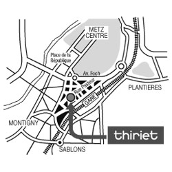 Plan Magasins Thiriet METZ