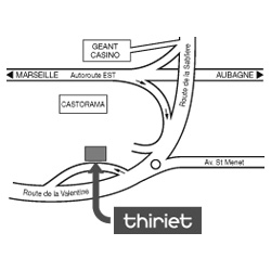 Plan Magasins Thiriet MARSEILLE