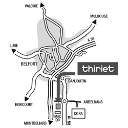 Plan Magasins Thiriet ANDELNANS