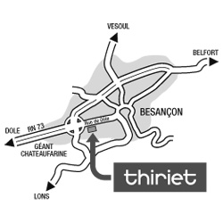 Plan Magasins Thiriet BESANCON