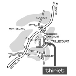 Plan Magasins Thiriet TAILLECOURT