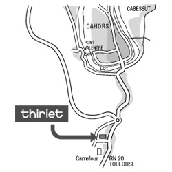 Plan Magasins Thiriet CAHORS