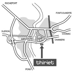 Plan Magasins Thiriet SAINTES