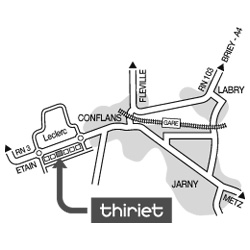 Plan Magasins Thiriet CONFLANS EN JARNISY