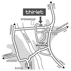 Plan Magasins Thiriet PONT A MOUSSON