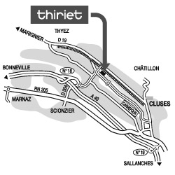 Plan Magasins Thiriet CLUSES