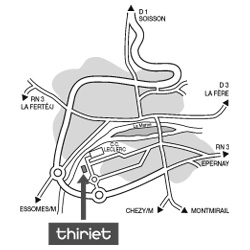Plan Magasins Thiriet CHATEAU THIERRY