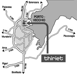 Plan Magasins Thiriet PORTO VECCHIO