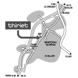 Plan Magasins Thiriet MONTCEAU-LES-MINES