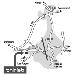 Plan Magasins Thiriet GOLBEY