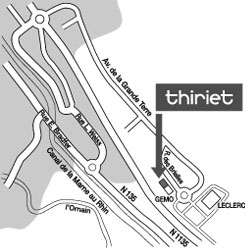 Plan Magasins Thiriet BAR LE DUC
