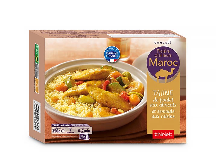 Tajine De Poulet Aux Abricots Semoule Aux Raisins Surgel Gamme S Lection Du Moment Sur Thiriet