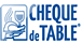 chèque de table