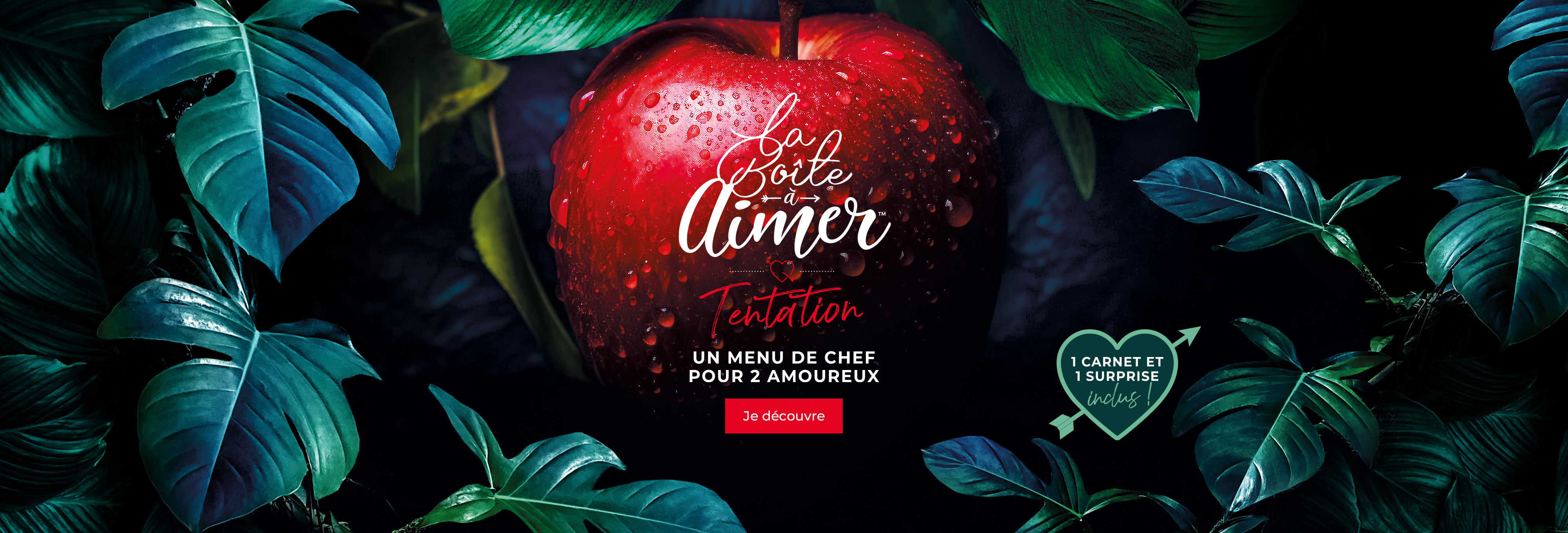 Un menu de chef pour 2 amoureux ! Célébrez la Saint-Valentin avec notre boîte à aimer idéale pour un dîner romantique inoubliable