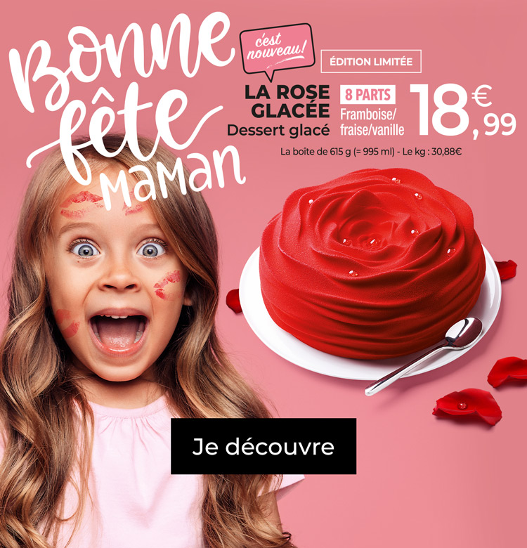 Rose glacée, macarons, entremets, tartes glacées : célébrez la fête des Mères en découvrant notre sélection de desserts