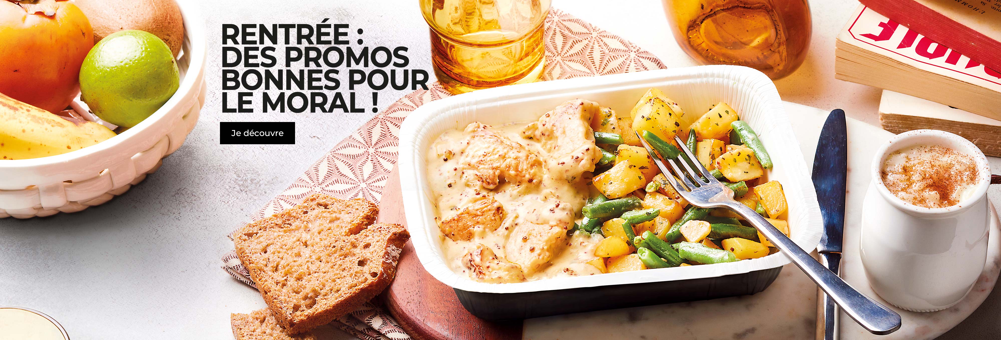 Profitez des promotions de rentrée sur notre sélection de produits : plat cuisiné, lasagnes, pizza, quiche…