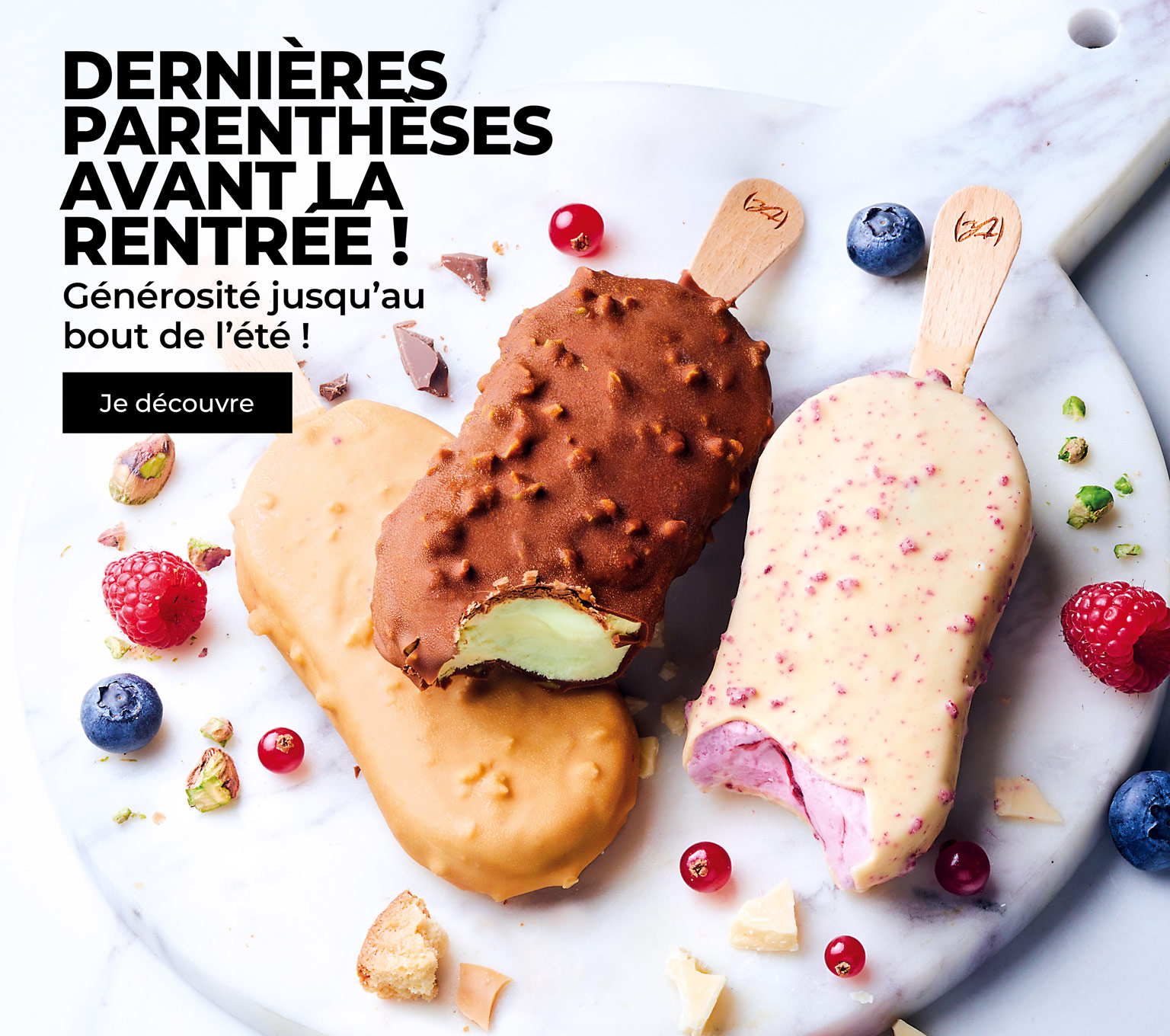 Offrez-vous une parenthèse rafraîchissante et gourmande avec notre sélection de bâtonnets glacés