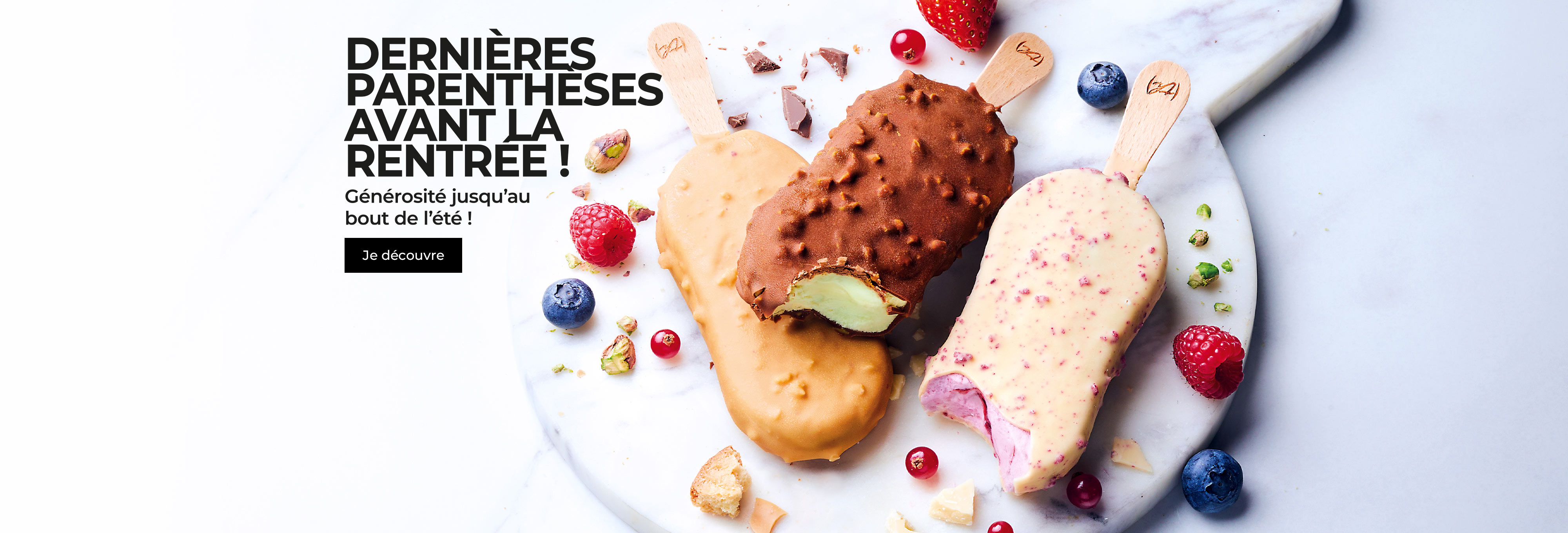 Offrez-vous une parenthèse rafraîchissante et gourmande avec notre sélection de bâtonnets glacés