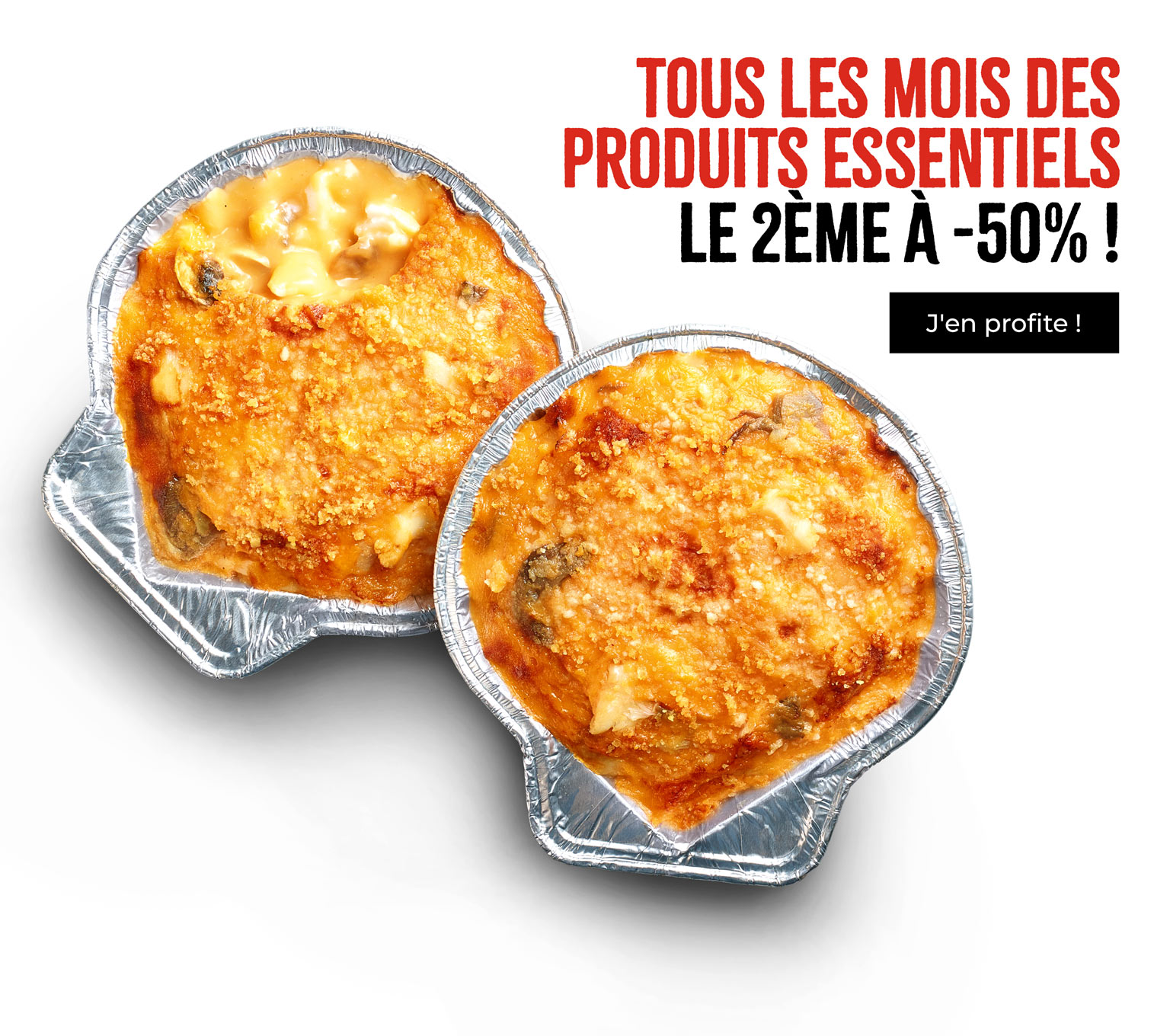 Profitez des Essentiels : le 2ème à -50% !