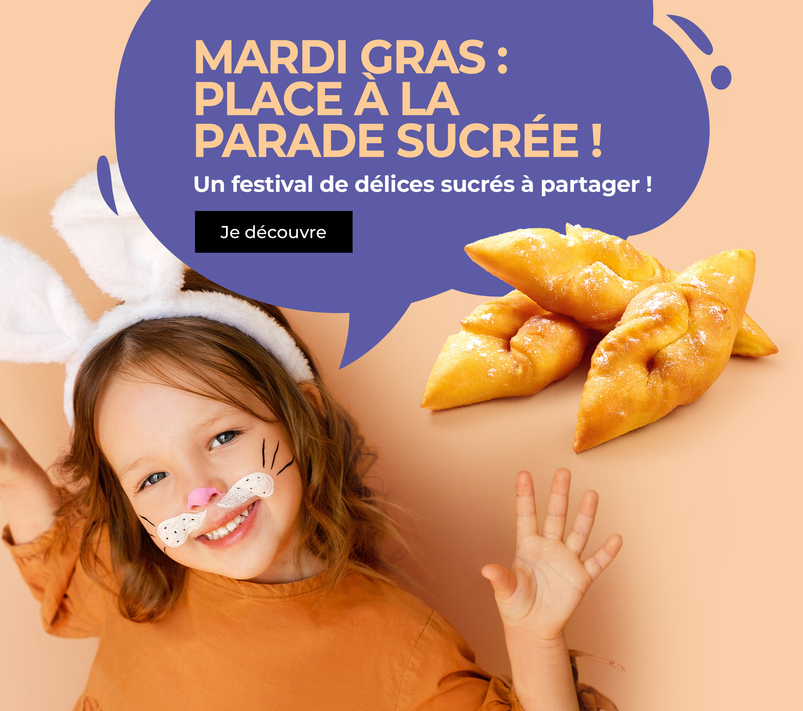 Mardi Gras sera magique avec notre sélection de délices sucrés parfaits pour ravir les petits et grands enfants !