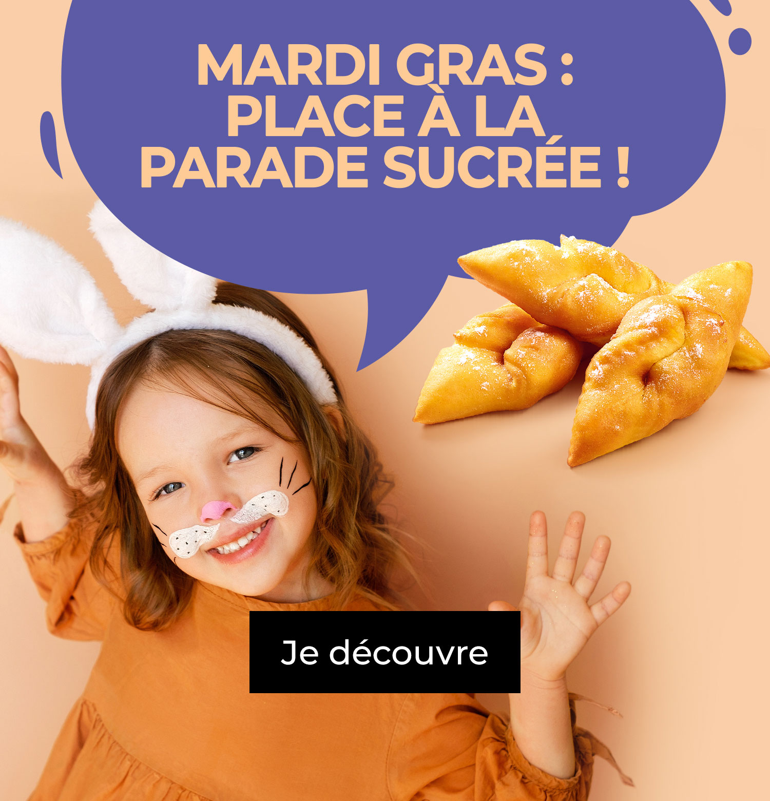 Mardi Gras sera magique avec notre sélection de délices sucrés parfaits pour ravir les petits et grands enfants !