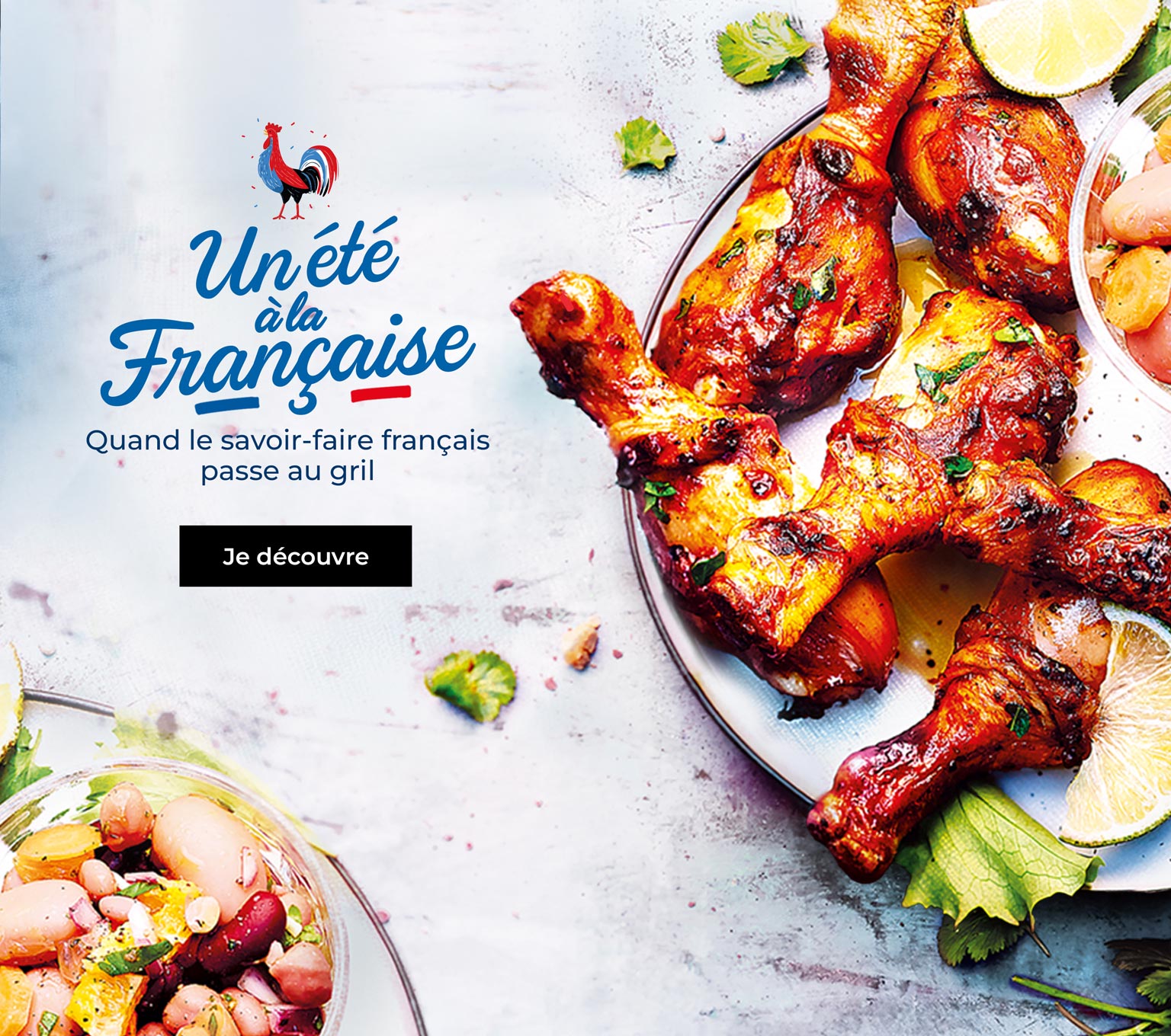 Cet été, découvrez les saveurs du barbecue à la française avec notre sélection spéciale : chipolatas, merguez, ribs, entrecôtes, pilons de poulet et bien plus encore.