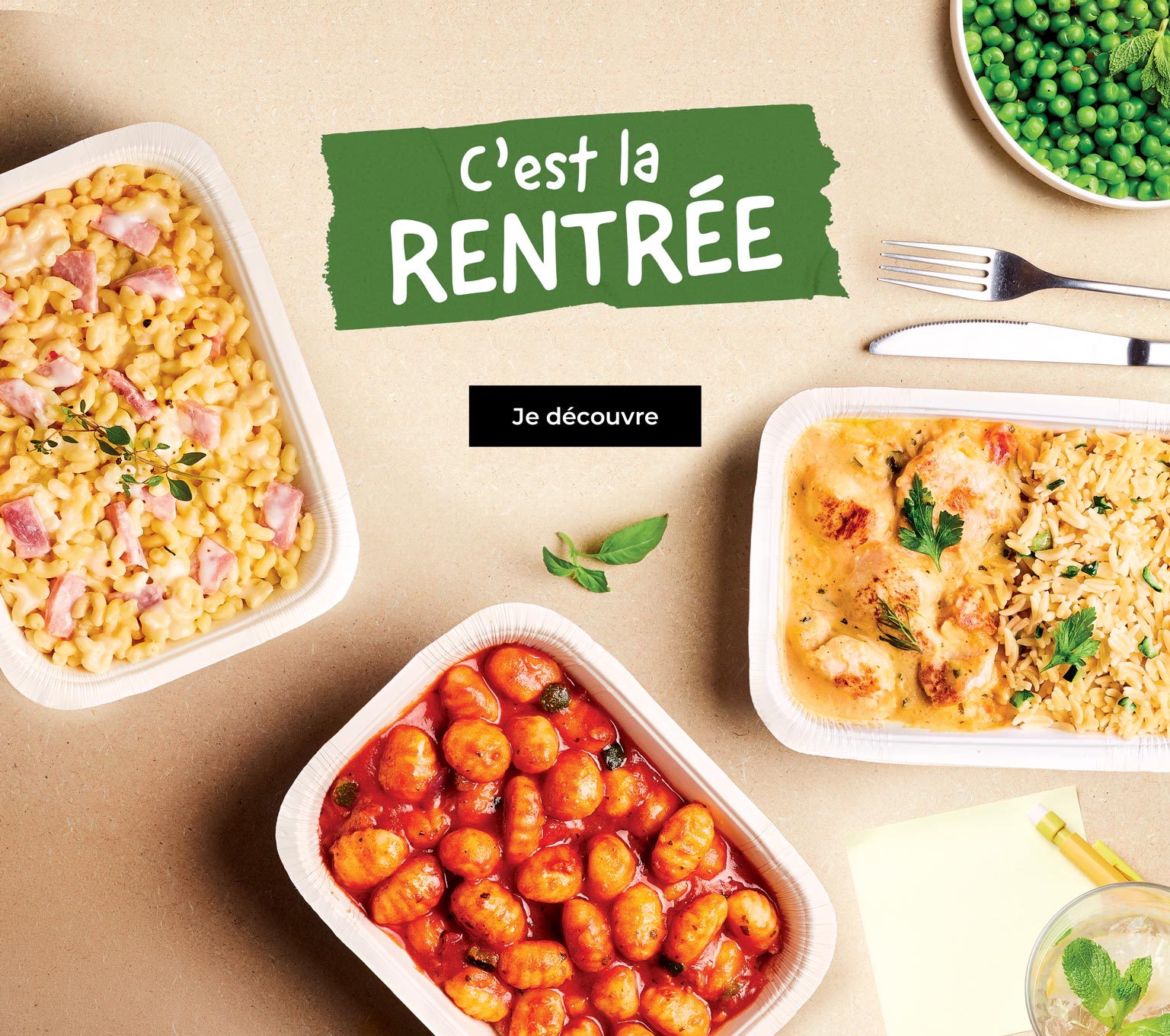 Pour la rentrée, découvrez notre sélection gourmande de plats préparés : gnocchi, lasagnes, quiches, pizzas, viandes, poissons, légumes et desserts pour des repas simples et savoureux