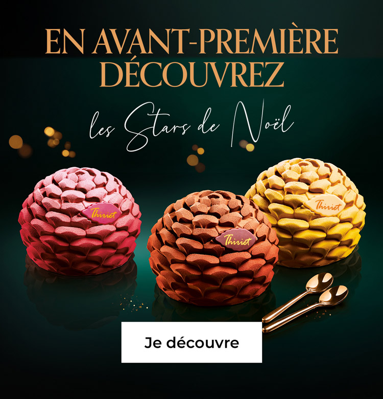 En avant-première, laissez-vous séduire par nos pommes de pin glacées à partager disponibles en trois parfums : chocolat, framboise et exotique