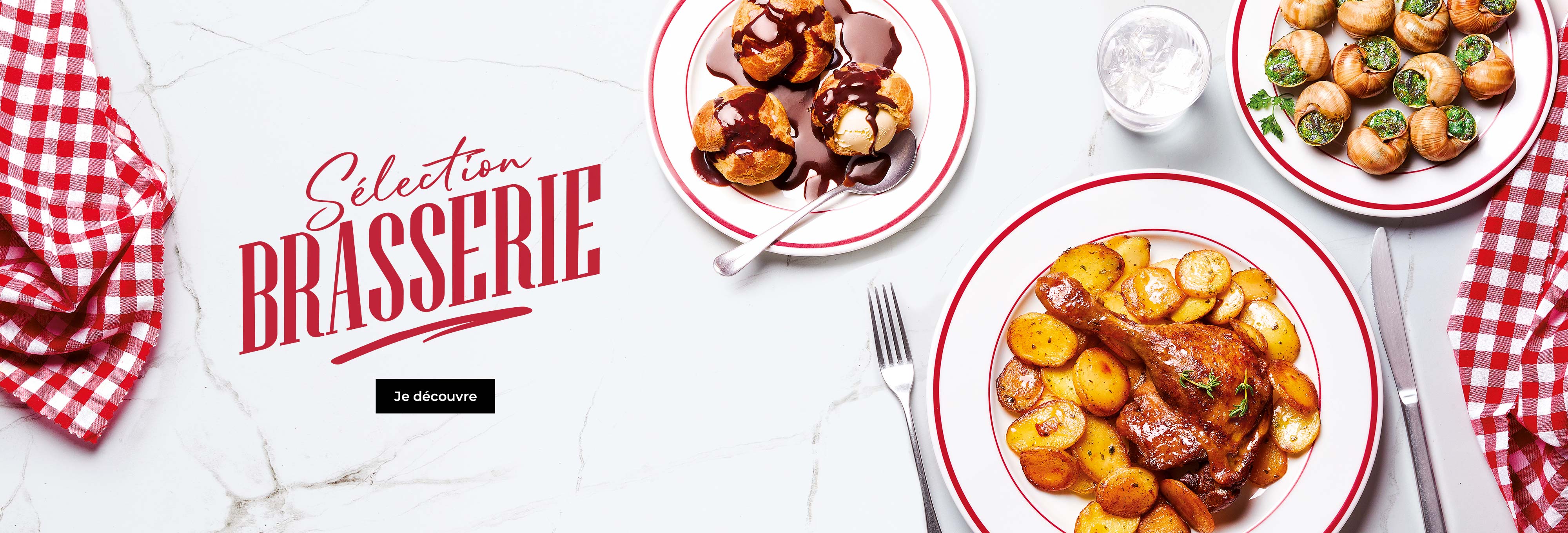 L’esprit brasserie s'invite dans vos assiettes avec notre sélection gourmande : escargots, choucroute, entrecôte, rognons