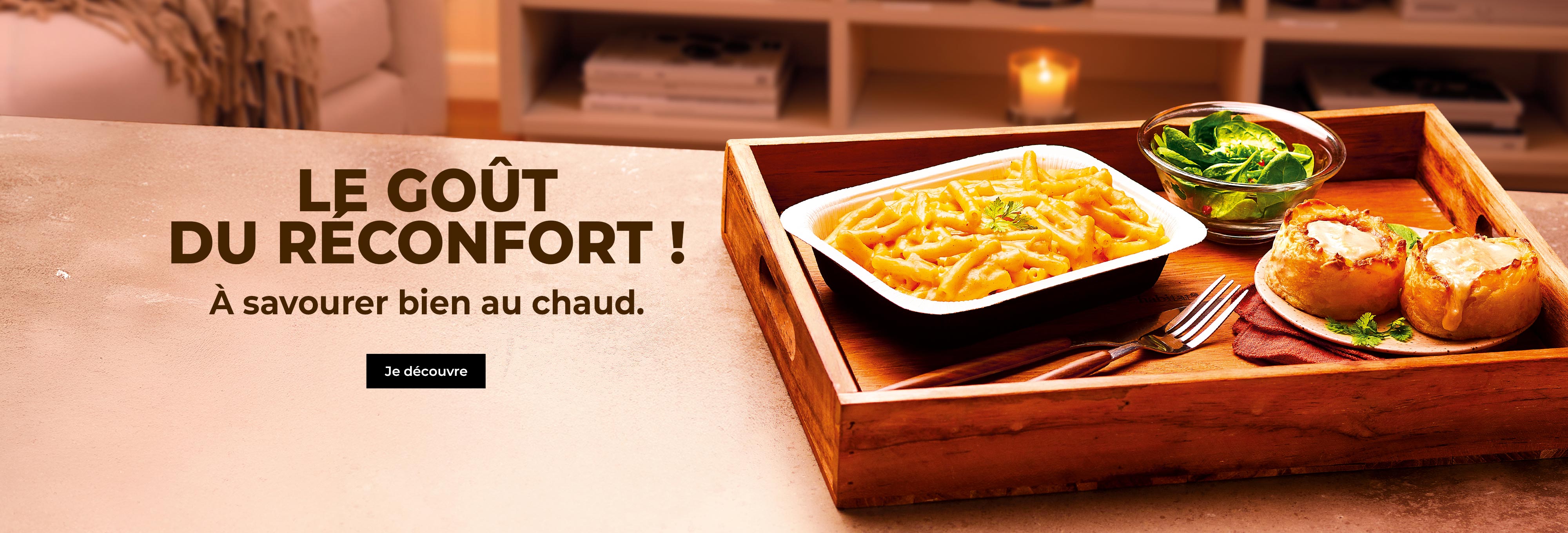 Profitez des soirées d’hiver avec notre sélection de plats réconfortants : mac &amp; cheese, aligot, tartiflette, pizzas au fromage et douceurs gourmandes