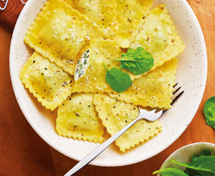 Pommes de terre, pâtes, céréales - Pâtes, polenta et céréales - Pâtes - Ravioli ricotta épinards