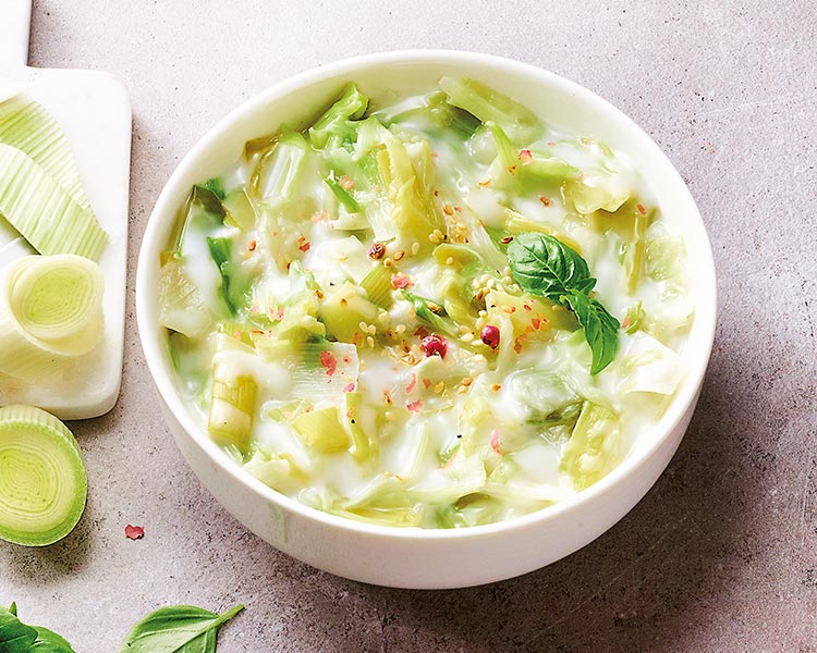 Légumes - Légumes cuisinés - Poêlées assaisonnées - Fondue de poireaux