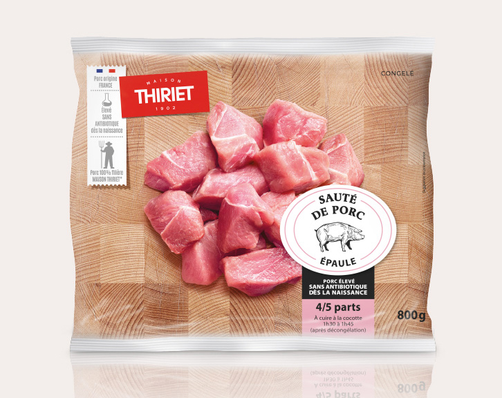 Viandes, volailles - Viandes bouchères - Porc - Sauté de porc - sans antibiotique dès la naissance