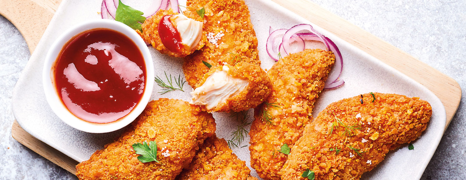Viandes, volailles - Viandes panées - Poulet - Tenders de poulet