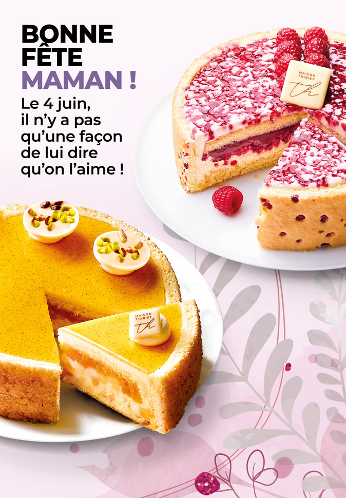 Entremets, macarons, Paris-Brest, tartes...Faites plaisir à votre maman en lui offrant des petites douceurs sélectionnées spécialement pour elle !