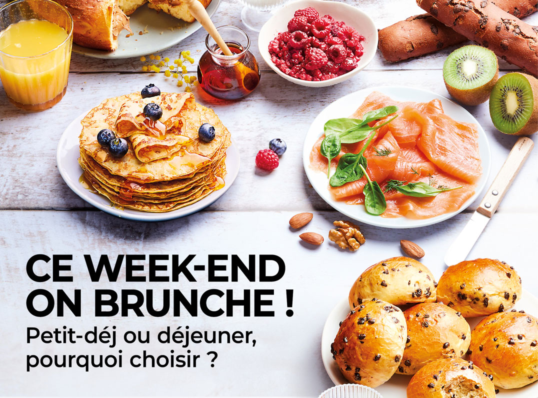 Brioches, croissants, pancakes, fruits, saumon : découvrez notre sélection pour vos brunchs du week-end