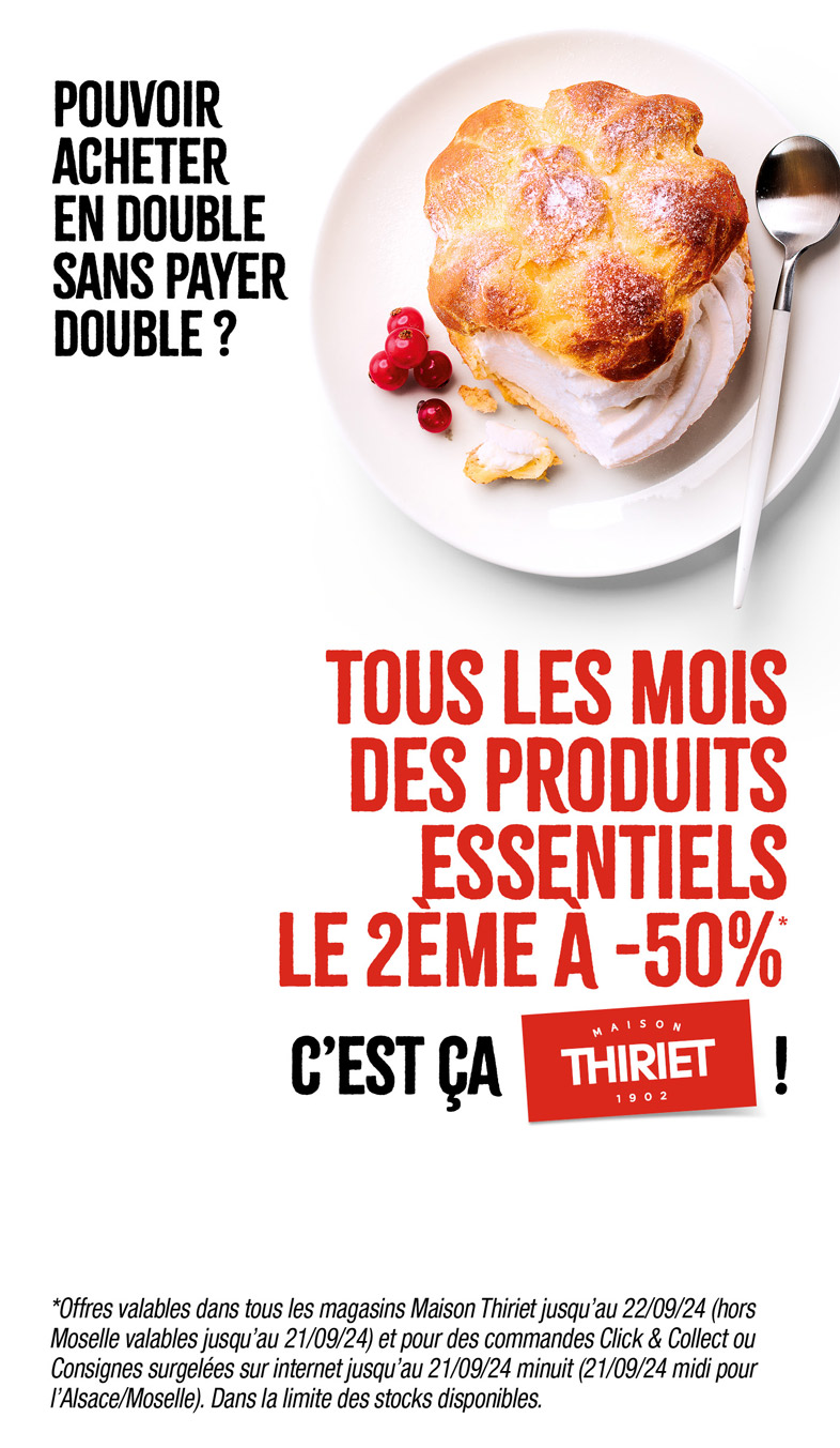 Profitez vite des Essentiels : le 2ème à -50% jusqu'au 22 septembre 2024