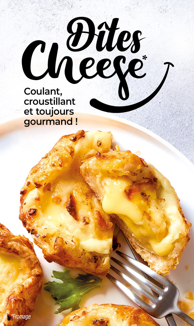 Redécouvrez le fromage sous toutes ses formes, coulant, croustillant et toujours gourmand avec notre sélection de produits : paniers, tartes, flammiches, pizzas, gougères, etc.