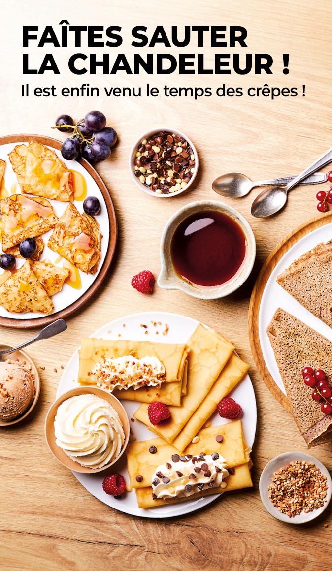 Célébrez la chandeleur avec les crêpes, les galettes et les pancakes de la Maison Thiriet