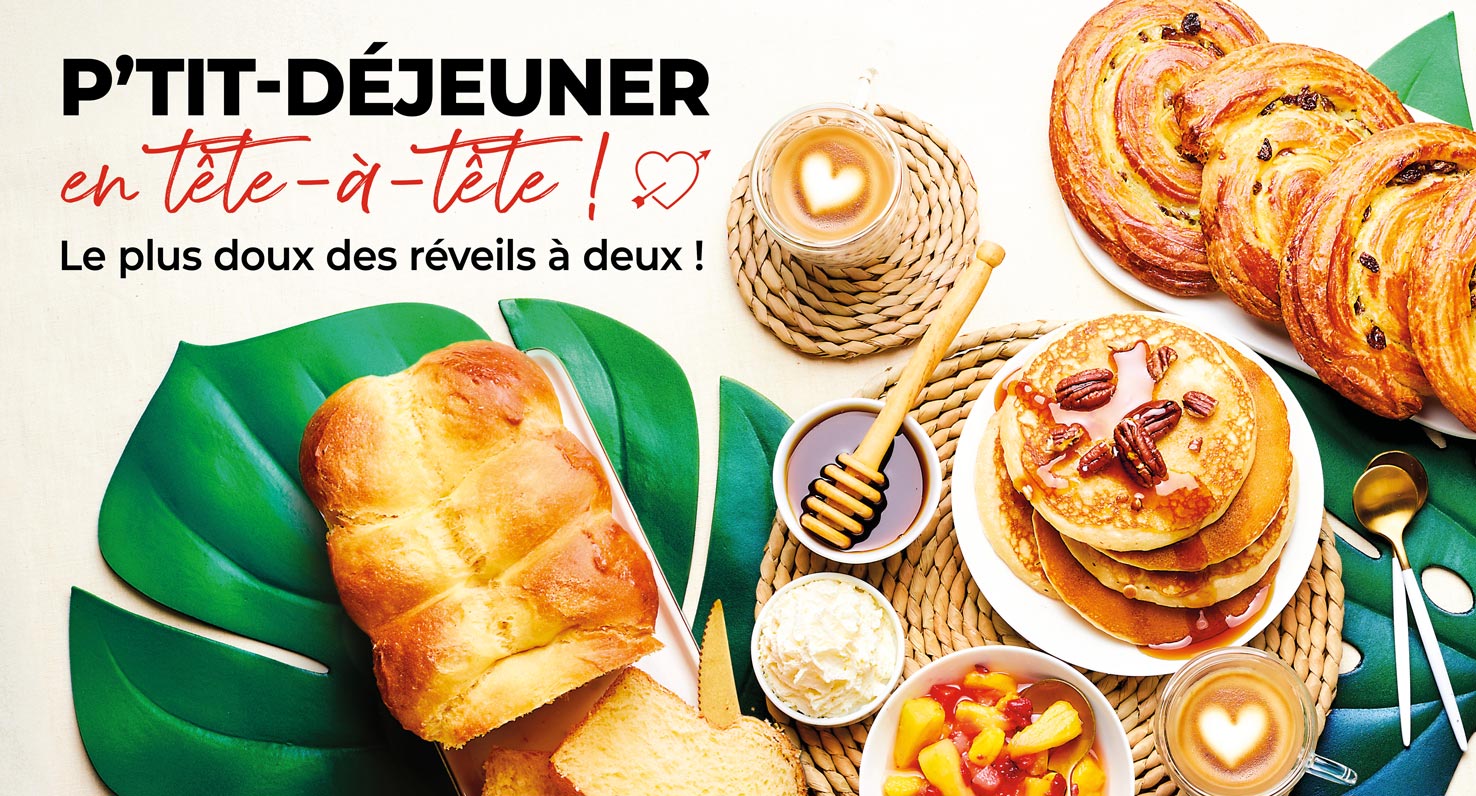 Offrez à votre moitié un petit-déjeuner romantique avec nos produits gourmands parfaits pour un moment délicieux à deux