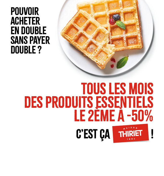 Profitez des Essentiels : le 2ème à -50% !