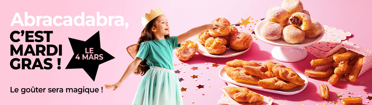 Mardi Gras sera magique avec notre sélection sucrée parfaite pour ravir les petits et grands enfants !