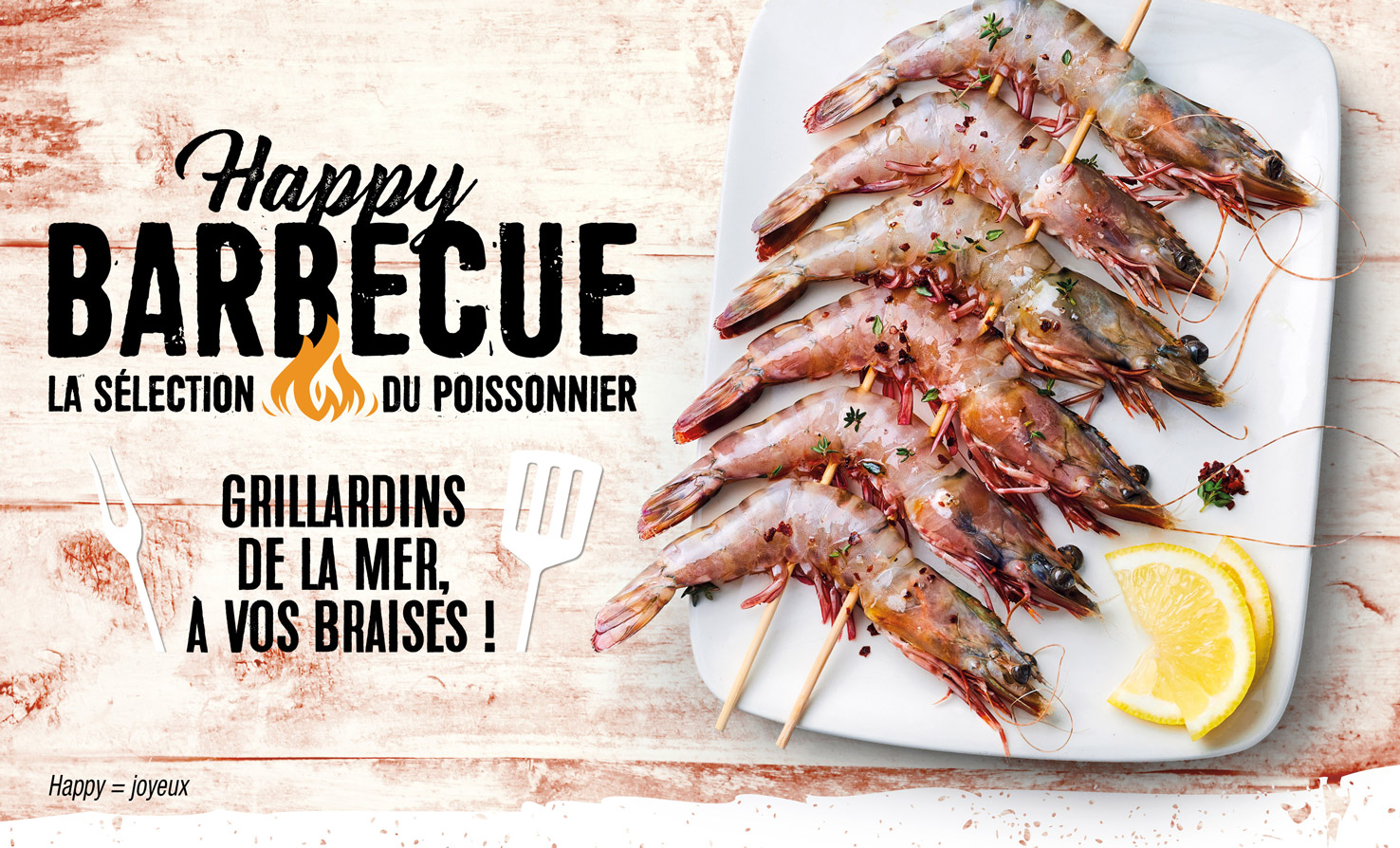 Pour des repas réussis au gril, découvrez notre sélection de produits de la mer : gambas, pavés de saumon, sardines…