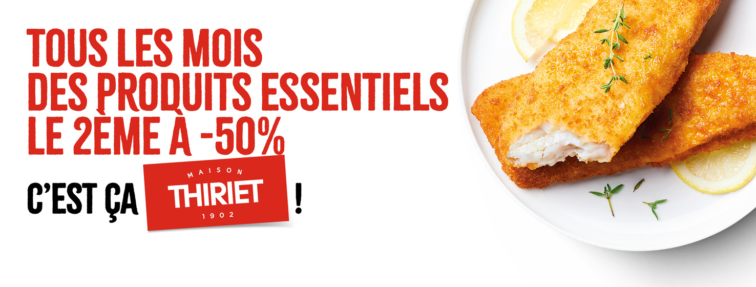 Profitez des Essentiels : le 2ème à -50% !