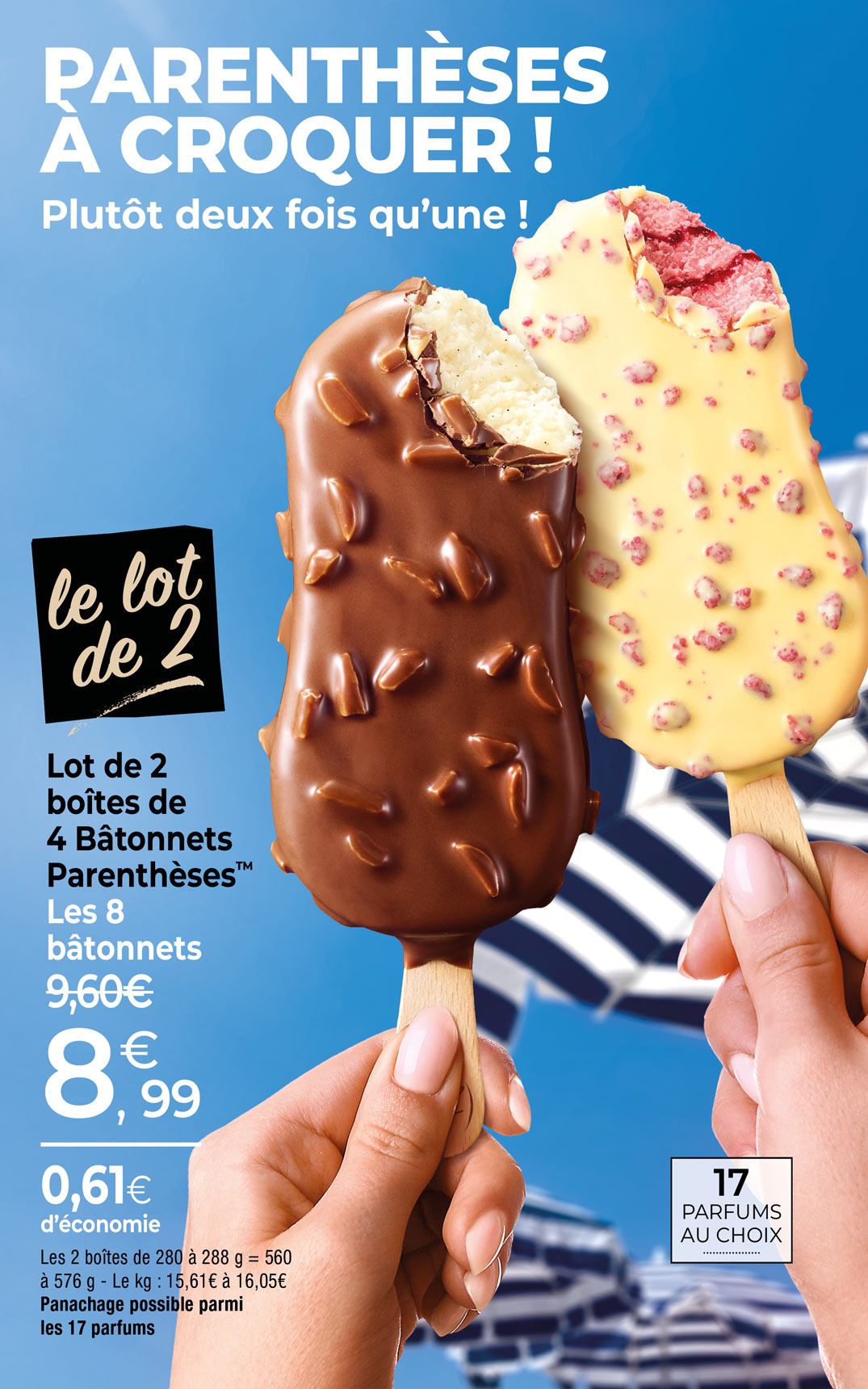 Offrez-vous une parenthèse de gourmandise avec notre large sélection de bâtonnets glacés