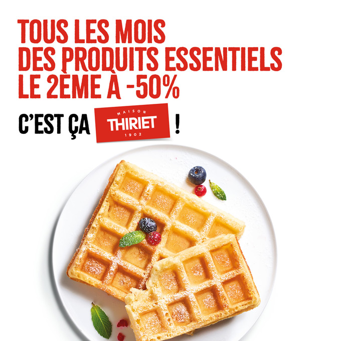 Profitez des Essentiels : le 2ème à -50% !