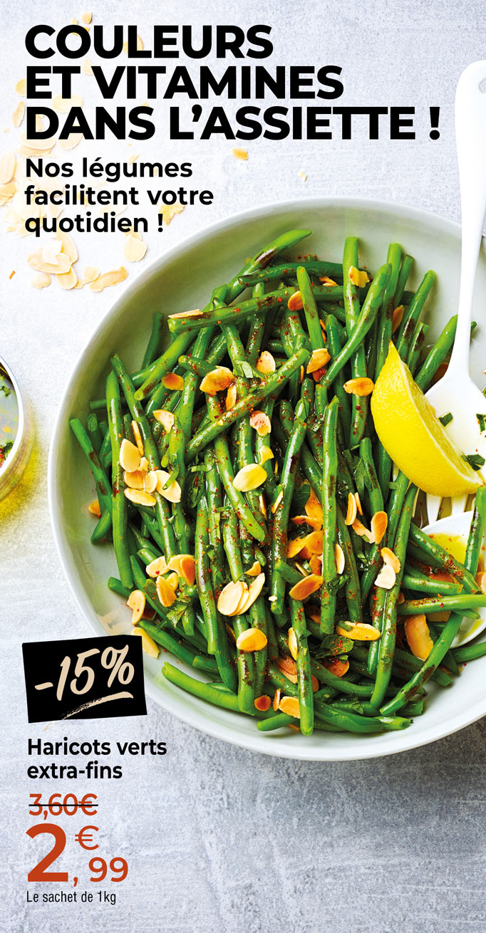 À la vapeur ou en poêlée, accompagnez toutes vos envies avec les légumes de la Maison Thiriet : carottes, haricots, brocolis, pois…
